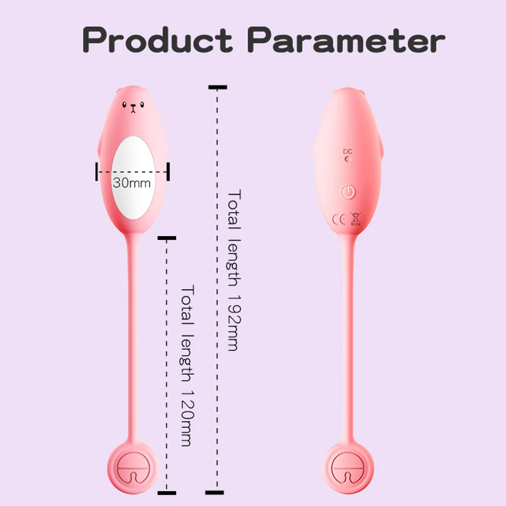 Trứng rung Cute Little Bear điều khiển bằng điện thoại