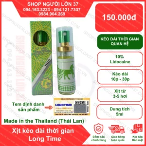 Chai xịt Longtime - Kéo dài thời gian quan hệ
