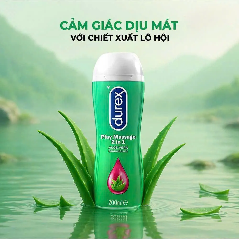Gel bôi trơn massage Durex Play 2in1 – Chai 200ml