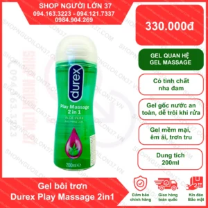 Gel bôi trơn massage Durex Play 2in1 - Chai 200ml