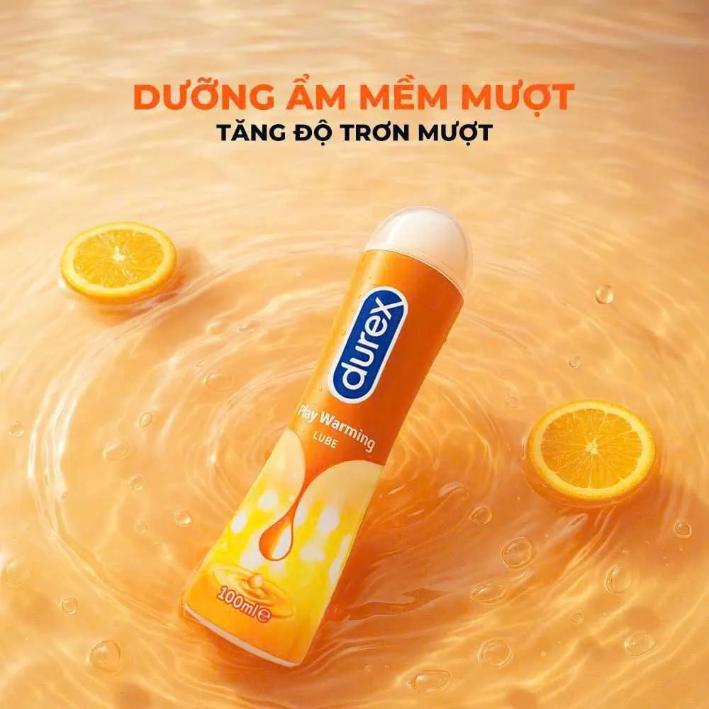 Gel bôi trơn ấm nóng Durex Warming – Chai 100ml
