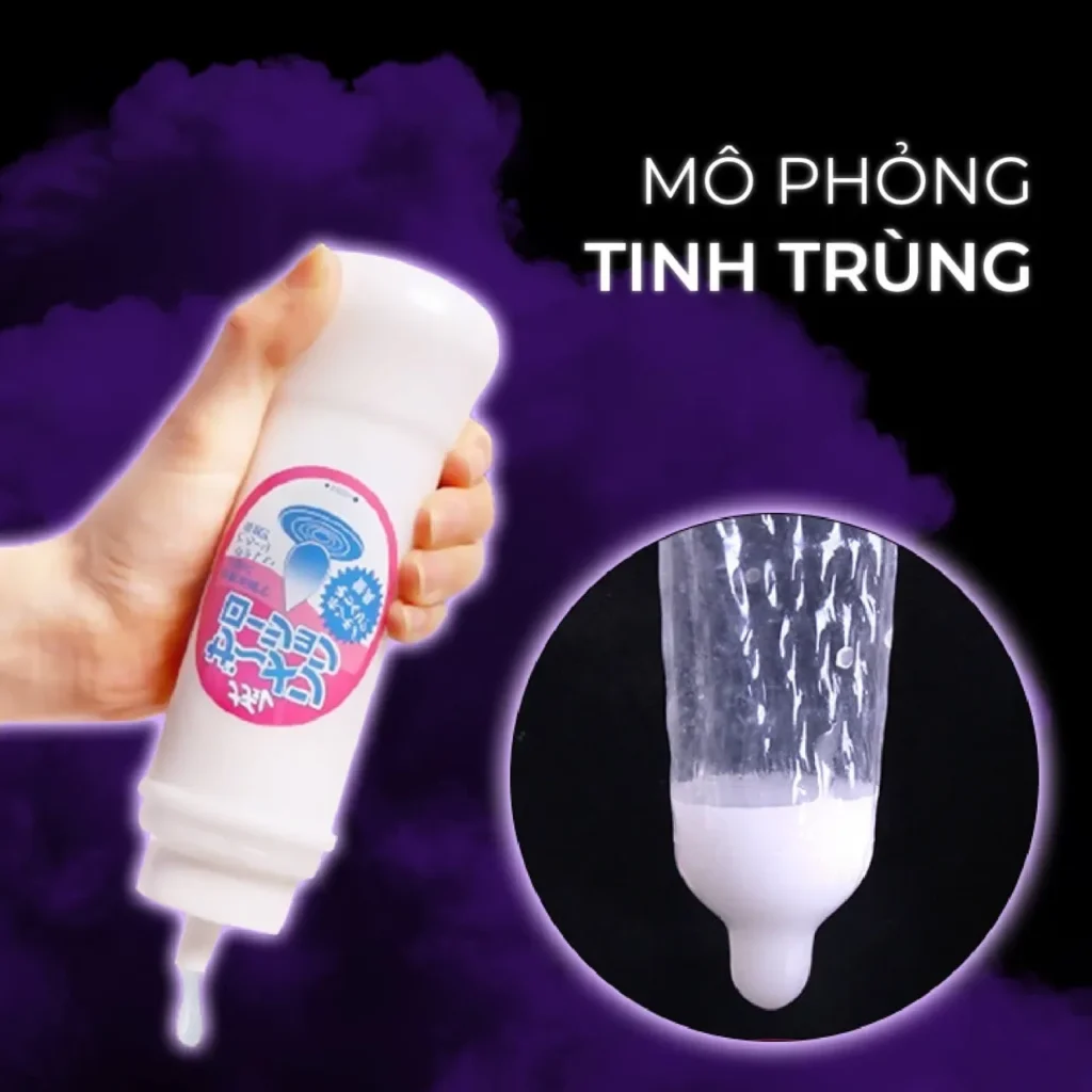 Cận cảnh chất gel bôi trơn tinh trùng Samen trắng đục sánh mịn như thật Cận cảnh chất gel bôi trơn tinh trùng Samen trắng đục sánh mịn như thật