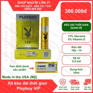 Xịt Playboy VIP 10ml – Kéo dài thời gian hiệu quả