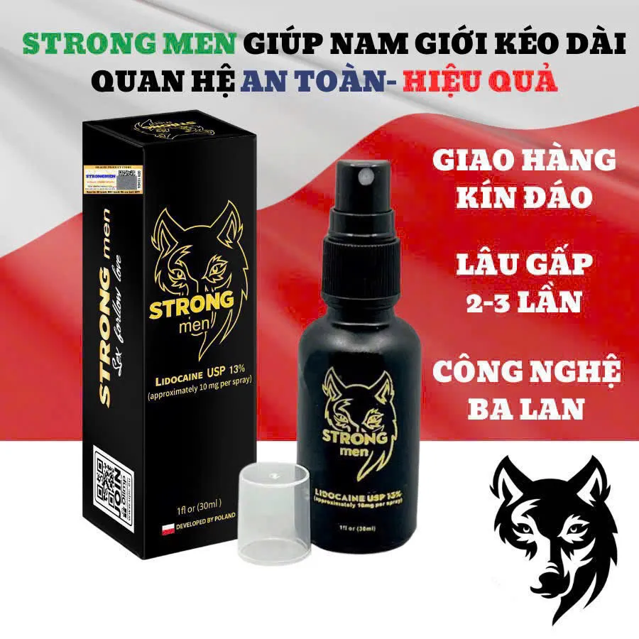 Xịt Strong Men – Kéo dài thời gian quan hệ (Chai 30ml)
